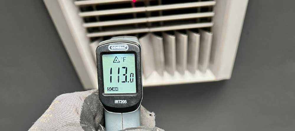 checking ac air temperature