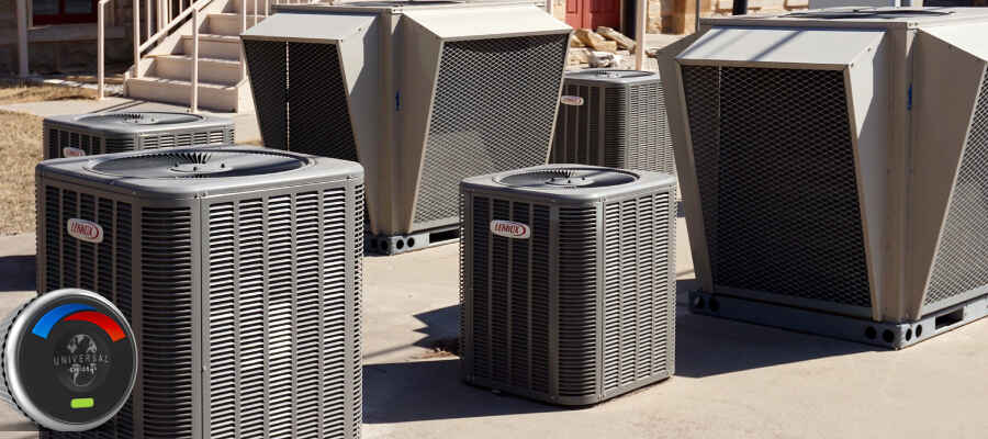 range of hvac units