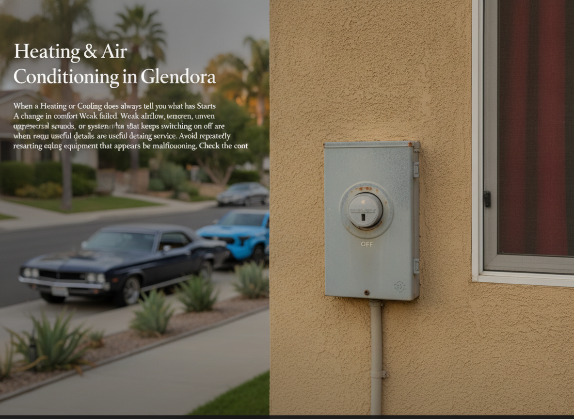 When a Heating or Cooling Problem Starts